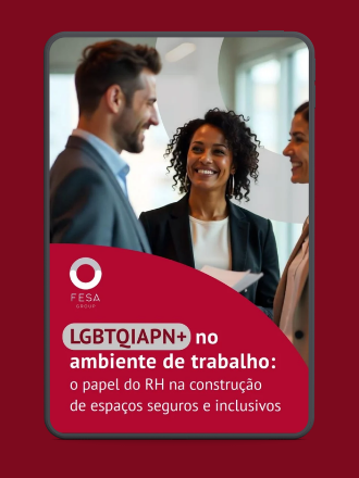 Mockup de celular com a capa do e-book do estudo "Do campo à liderança"